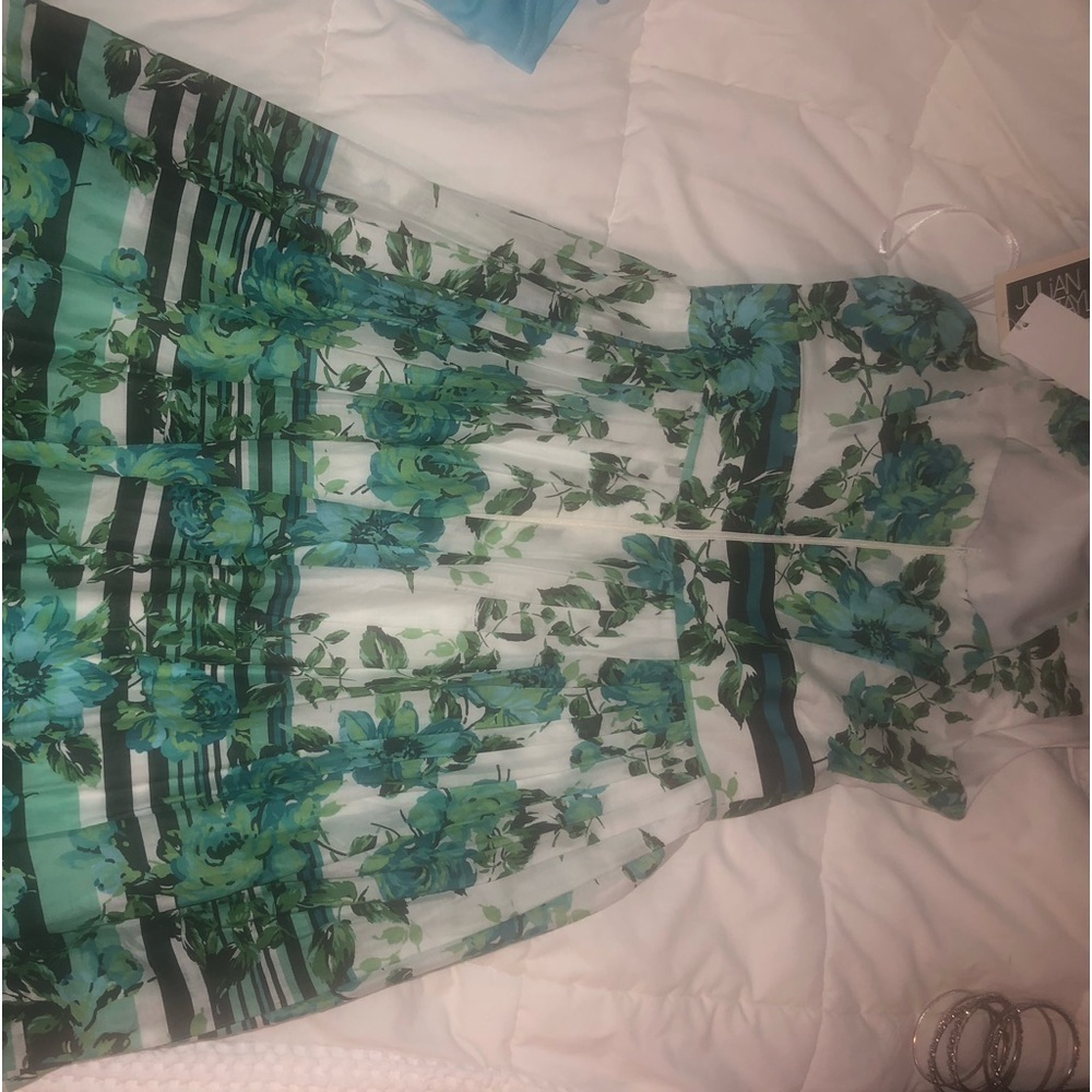 Girls turquoise multi colorTaylor of NY dress, new